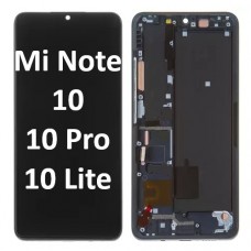 Xiaomi Note 10 / Note 10 Pro (2019) / Note 10 Lite (2020) LCD touch screen (Original Service Pack) with frame [Black] X-502
